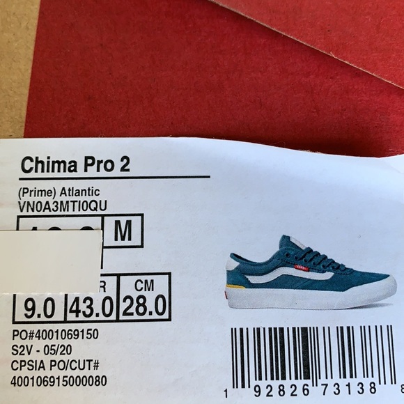 VANS CHIMA PRO 2 prime Atlantic men’s - Picture 16 of 16